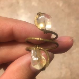 One of a kind crystal ring